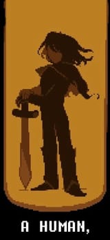 a human,