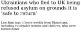 Screenshot 2025-06-29 at 15-05-46 Ukrainians who fled to UK being refused asylum on grounds it is ‘safe to return’ Immigration and asylum The Guardian