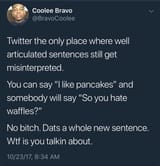 so you hate waffles reply