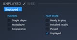 unplayed