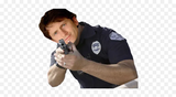 Todd as a cop