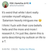 sonicfox satanism