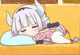 Kanna sleeping