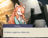 hanna mght get sick
