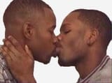 2 niggas kissing