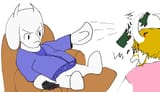 Whoriel abuses Asgore