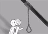 slaps roof of noose