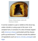 American cheese sandwich