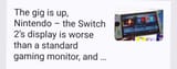 Nintendo gig is up