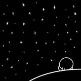 58958 - artist_paper from_behind kirby kirby_(series) night sitting stars