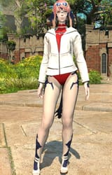 white n red