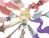 __son_goku_shantae_isabelle_incineroar_kazooie_and_6_more_pokemon_and_11_more_drawn_by_cutesexyrobutts__e78aaf1d1655f7b9d2772571334b2fbd