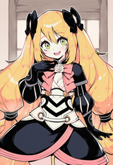 1girl, celine (fire emblem), wagashi (dagashiya), parororo, cowboy shot, indoors s-1854196124