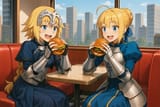 20250701_1405_Anime Characters Enjoying Hamburgers_simple_compose_01jz2xz9hcesztrw9qsdezts1v