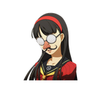 Yukiko mustache glasses