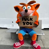 Crash sign fuck you