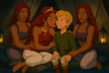 20250701_0744_Gerudo Companionship Under Lantern Light_simple_compose_01jz305py3e6n8sjxbvtv68a7v