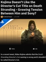 Kojima doesn&#039;t like the name