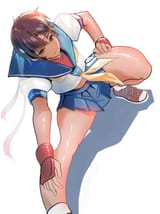 kasugano_sakura (street_fighter street_fighter_zero) drawn by meke_(77842928) - 9e1e1c60de3d61c7f8f90da92e3825e1