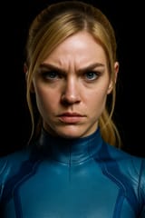 samus aran zero suit close up