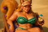 squirrel girl summer outfit getting tan