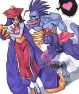 __hsien_ko_and_lord_raptor_darkstalkers_drawn_by_tarayama__26e568eb1c7dd4f4e23341ce213978b5