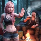 lightning telling hope not to smoke weed with snow