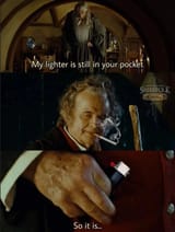 Bilbo Smokes