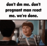 pregnant man react