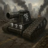 20250703_0158_Goliath Tank in Apocalypse_remix_01jz7r37pxfd1ttkq9t9pwnqya
