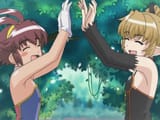 Uma and Pachira high five