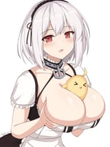 azur lane sirius boobs blushing