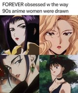 90s anime women-