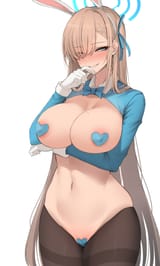 asuna thinking maebari