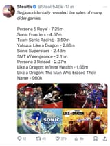 Sales leaked
