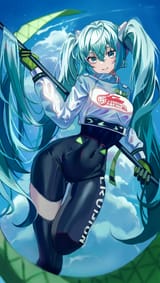race car miku, POISE_21