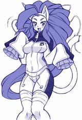 __felicia_and_nonomura_uriko_darkstalkers_and_1_more_drawn_by_nakagami_takashi__192bc0237da8dcab4a5fc228bc78c158