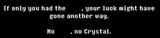 no crystal