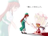 Konachan.com - 21712 2girls flandre_scarlet hong_meiling touhou vampire zoom_layer
