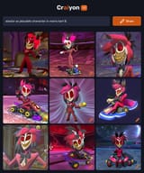 craiyon_214904_alastor_as_playable_character_in_mario_kart_8_