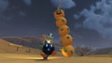 Hammer Brother Waves at Giant Enemy