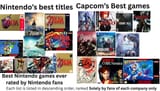 Best games according to their fanbases