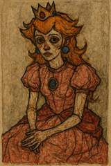 princess peach schiele