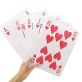 manly tears shows off his royal flush