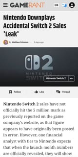 Nintendo sales 