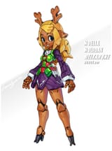 metal deer solid