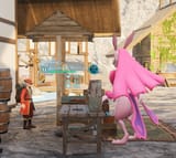 pink jar jar binks goes to the store
