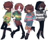 __frisk_chara_kris_and_vessel_undertale_and_1_more_drawn_by_charamells__749b34aa1414e54ef93fa40311b16f25