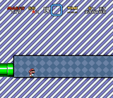 mario presses a button in a cool way