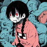 00731_horror (theme), limited palette, terada_tera, {{{artist_morino_hon}}}, 1girl, yu s-1063638198